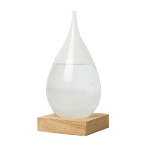 InGenious Teardrop Storm Glass on Stand Ornamental Weather Forecast Baromete