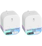 Meross Matter Smart Plug Mini with Energy Monitoring, Works with Apple HomeKit, Alexa, Google Hom...