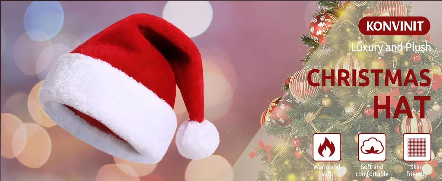 luxury santa hats for adults