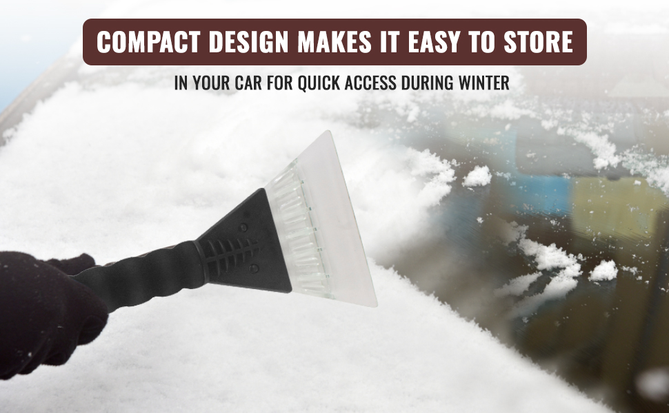 Ice Scraper with Soft Grip for Cars Winter Care