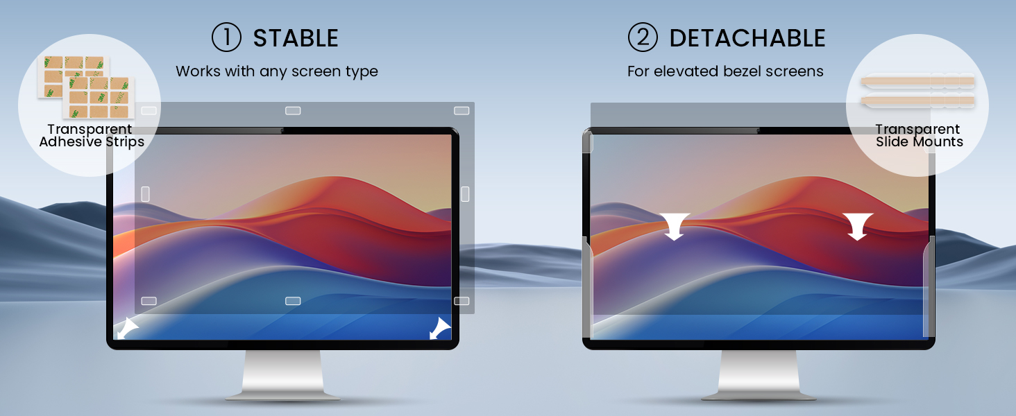 anti-glare anti glare light cover strips anti blue light screen protector