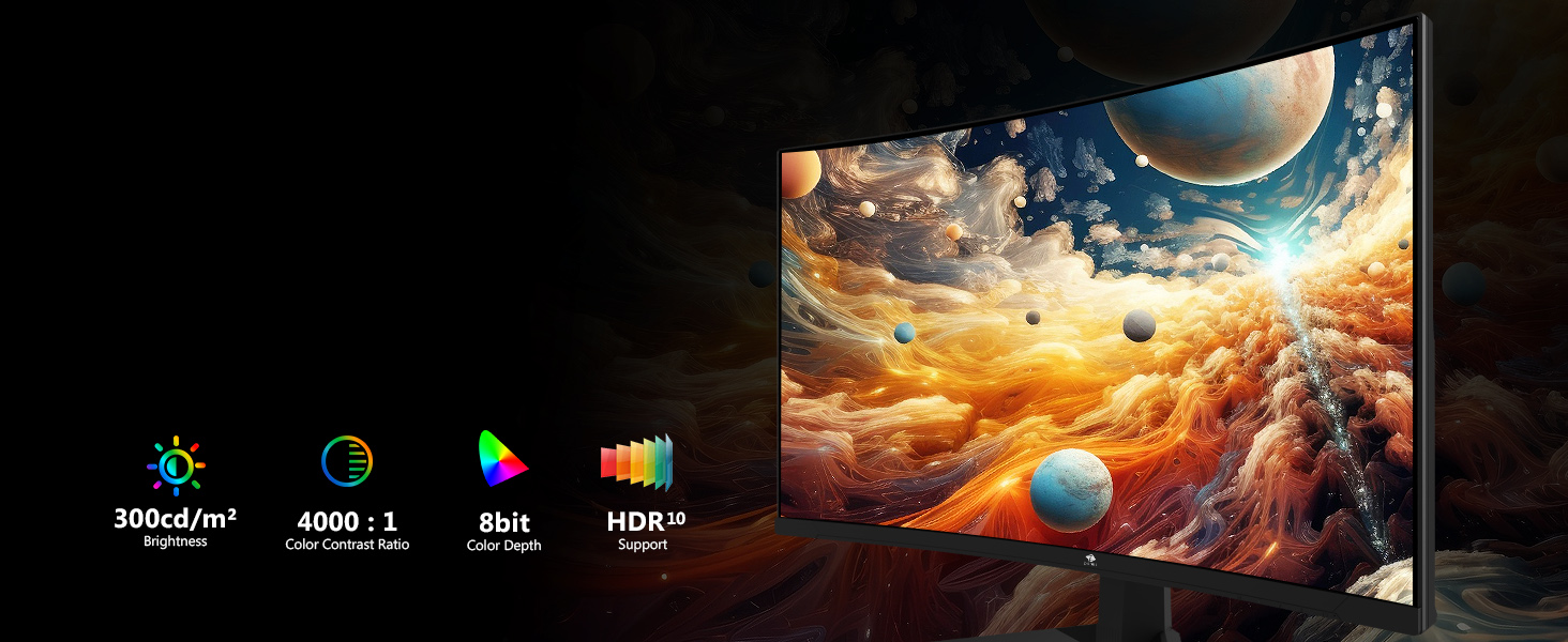 Z-Edge 300Hz 27 Inch Curved Gaming Montior