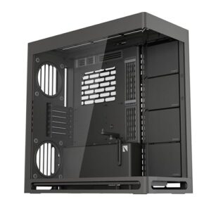 HAVN HS 420 Dual-Chamber ATX Mid Tower PC Case Black | Hybrid Design