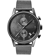 BOSS Chronograph Quartz Watch for Men Navigator Collection with Stainless Steel mesh or Leather B...