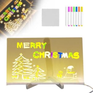 LED Note Board with 7 Colour Pens&Stand