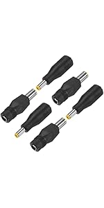M METERXITY 3 Set DC Connectors Adapter DC 8mm Female to DC 5.5mm x 2.5mm Male & DC 8mm Male to D...