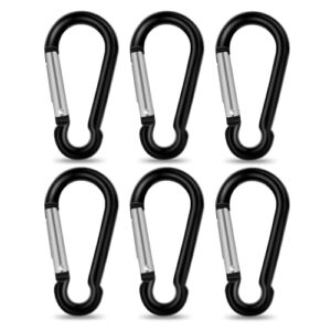 Carabiner Clips - Small Caribeana Key Clips Premium Aluminum Keychain Keyring Clips