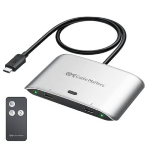 Cable Matters 20Gbps USB4 USB C Switch for 2 Computers