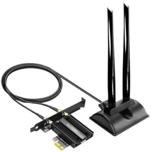 GLOTRENDS WiFi 5 Card with 2-Meter Extension Antenna for Desktop PC
