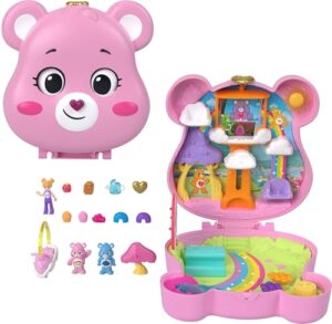 Polly Pocket x Care Bears Dolls & Playset with Toy Car and Themed Accessories