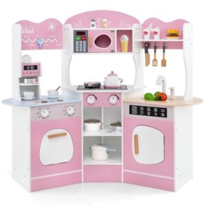 COSTWAY Kids Corner Play Kitchen