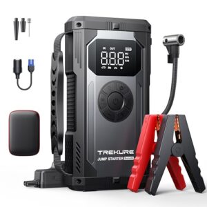 TREKURE 4000A Jump Starter Power Pack with 150PSI Air Compressor