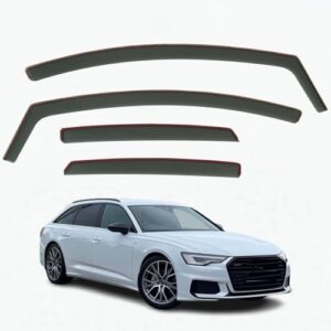 Set Of 4 Wind Deflectors Compatible with AUDI A6 S6 RS6 Avant 5-door Estate/Allroad 2019 2020 2021 2022 2023 2024 Models.