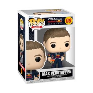 Funko Pop! Racing: Racing - Max Verstappen With Helmet - Red Bull Racing - Collectable Vinyl Figure - Gift Idea - Official Merchandise - Toys for Kids & Adults - Sports Fans