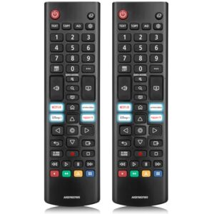 (Pack of 2) Universal Remote Control for All LG UHD OLED EVO QHD QNED NanoCell 4K 8K Smart TV Magic Remote Replacement AKB75855501 AN-MR20GA MR21GA MR22GN MR23GA AKB76040301 AKB75095308