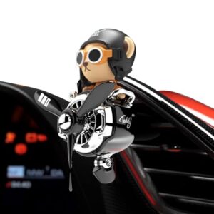 Bear Pilot Car Air Freshener - Car Air Fresheners Vent Clips - Creative Decoration