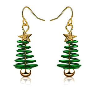 Christmas Tree Earrings for Women