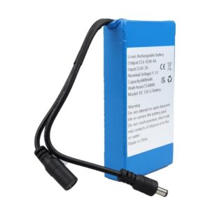 WoskjXas DC 12V 6800mAh Lithium-ion Rechargeable Battery for most 12V Devices