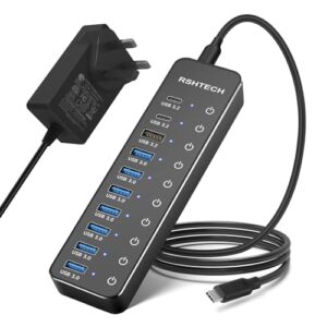 RSHTECH Powered USB C Hub 3.2