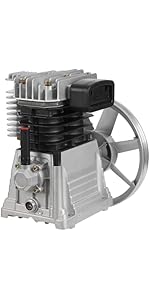 MIIWWOWO Air Compressor Pump 3HP Air Compressor Pump Motor Head Pump Piston Cylinder Compressor P...