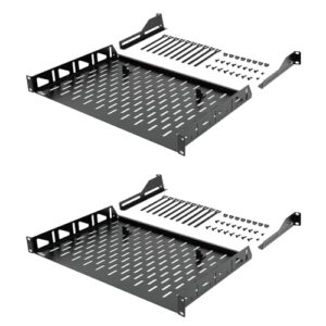 Tecmojo 1U 2Pack Rack Shelf