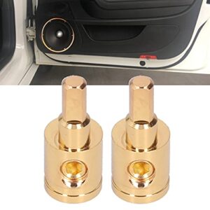 Power Wire Reducer，4/0 AWG Power Wire Terminal Reducer Connector Pure Copper Gold Plated for Car Audio Amplifier