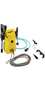 MIIWWOWO Power Control Home Pressure Washer 3000w High Pressure Washer 150 Bar Portable Jet Washe...
