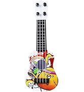 Kids Guitar,Ukulele for Kids, Children Guitar Toy Playable Simulation Plastic Kids Music Toy Musi...