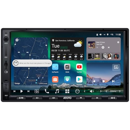ATOTOZONE X10G2A7E 7inch Button Android In-Dash Navigation