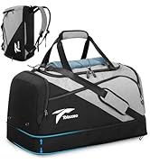 Tolaccea Large Gym Duffel Bag for Men, 45-63L Expandable Sports Travel Duffel Bag with Shoes Comp...
