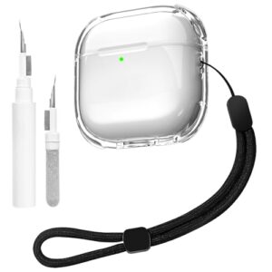 Teyomi Transparent Case Compatible with Airpods 4 with Cleaning Kit