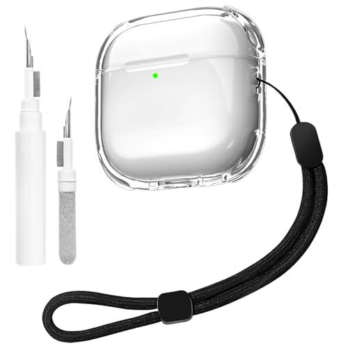 Teyomi Transparent Case Compatible with Airpods 4 with Cleaning Kit