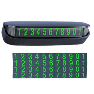 Parking Number Phone Plate - Car Temporary Parking Sign | Digital Parking Number Plate | Car Decorative Number Plate | Phone Number Plate For Car | Car Temporary Parking Number Plate For Car Lovers