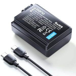 llano NP-FW50 Battery Pack (USB-C Input) 1080mAh for Sony ZV-E10