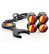 KUNIO Car Glasses Holder Sunglasses Holder for Car Glasses Clip Zinc Alloy and Leather Tick...