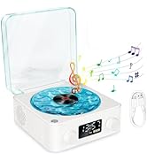 Builrand The Waves Vinyl Record Player Wireless Bluetooth Speaker with RGB Light White Noise Spea...