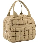 GSenhui Insulated Lunch Bags for Women Small Lunch Cool Bag Quilted Puffer Lunch Tote Bag with Po...