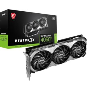 MSI GeForce RTX 4060 Ti 8G VENTUS 3X E1 OC Graphics Card - RTX 4060 Ti GPU