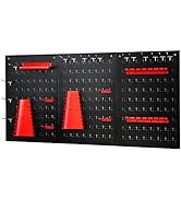 HOMFME Set of 3/6 Magnetic Tool Holder Rack, 18’’/46cm Heavy Duty Garage Wall Holder Strips, Spac...
