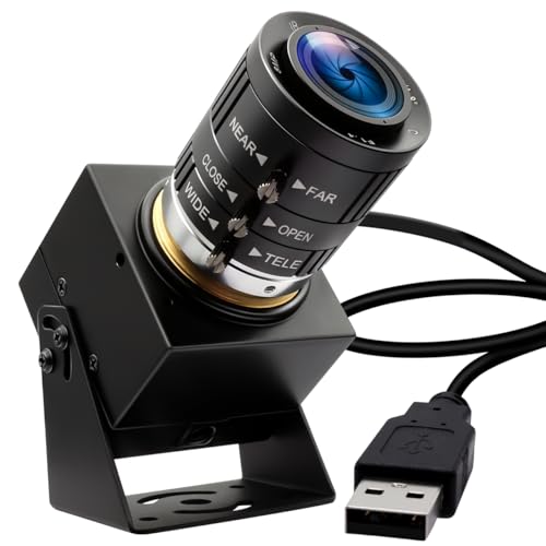 ELP 120fps USB Camera 4K High Speed USB Webcam Golf Swing Camera 12MP USB Camera with 3X Manual Optical Zoom Lens Lightburn USB Camera Plug and Play for Raspberry Pi Windows Mac OS