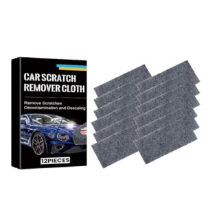 12 Pack Nano Sparkle Cloth for Car Scratches Multi-Functional Nanosparkle Cloth for Car Scratches Polishing Scratch Car Cleaning Kit Stain Removal Restores Original Gloss Effortlessly