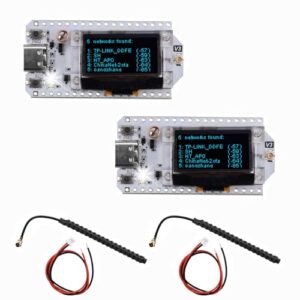 Diymore 2PCS SX1262 LoRa V3 ESP32 LX7 Dual-core 0.96 inch Blue Oled Bluetooth