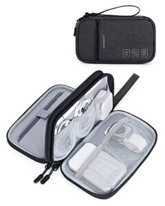 bagsmart Cable Organiser Bag Electronic Accessories Storage Case Holiday Travel Essentials Tech Pouch for Charger