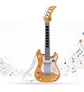 Kids Electric Guitar, Portable Electronic Guitar Musical Instrument Toy, Children Simulation Elec...