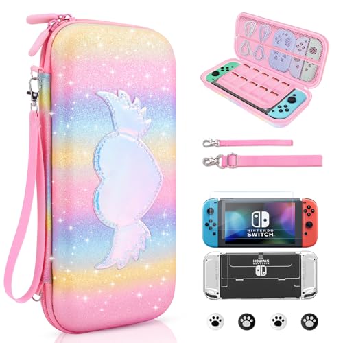 JYPS 10 in1 Carrying Case for Nintendo Switch OLED