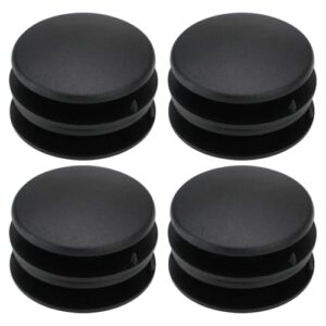 ECSiNG 4 Sets Car Dual Layer Carpet Clips 42mm Carpet Retainer Anti-Slip Buckle Black Plastic Round Floor Mats Buckle Plastic Car Floor Mats Fixing Clips