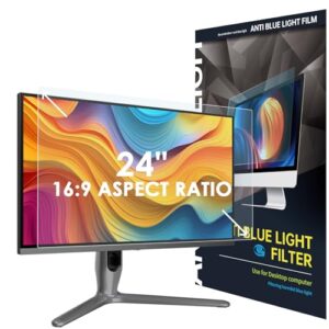 24 Inch Blue Light Blocking Screen Protector