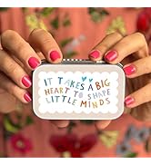 COTTON TWIST Personalised Teacher Seed Gift Tin with Rectangular Design - Lightweight Keepsake Pr...