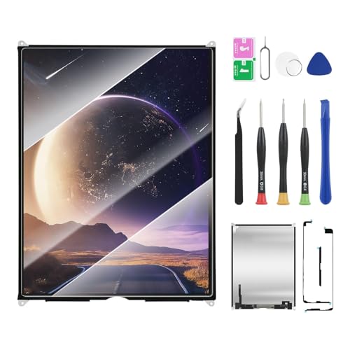 for iPad 7th 8th 9th Gen 10.2" LCD Screen Replacement Display Digitizer Assembly Repair Kit + Tools(Model: A2197 A2198 A2200 A2270 A2428 A2429 A2430 A2602 A2603 A2604 A2605)(Not Touch Glass)