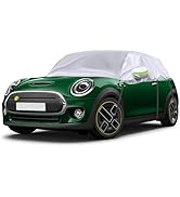 Top Roof Half Cover Fit for Mini Electric, Silver Tailored Soft Top Roof Half Cover with Adjustab...